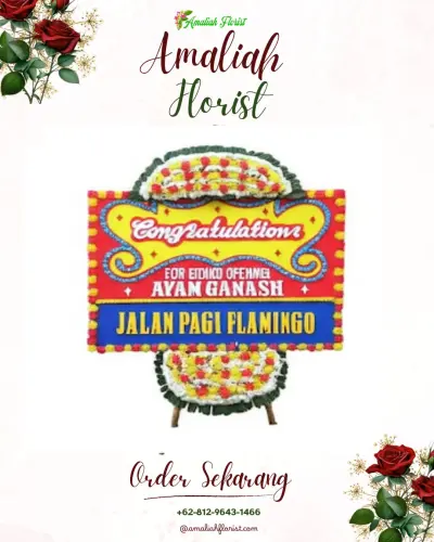 Bunga Papan Congratulation di Bungkulan